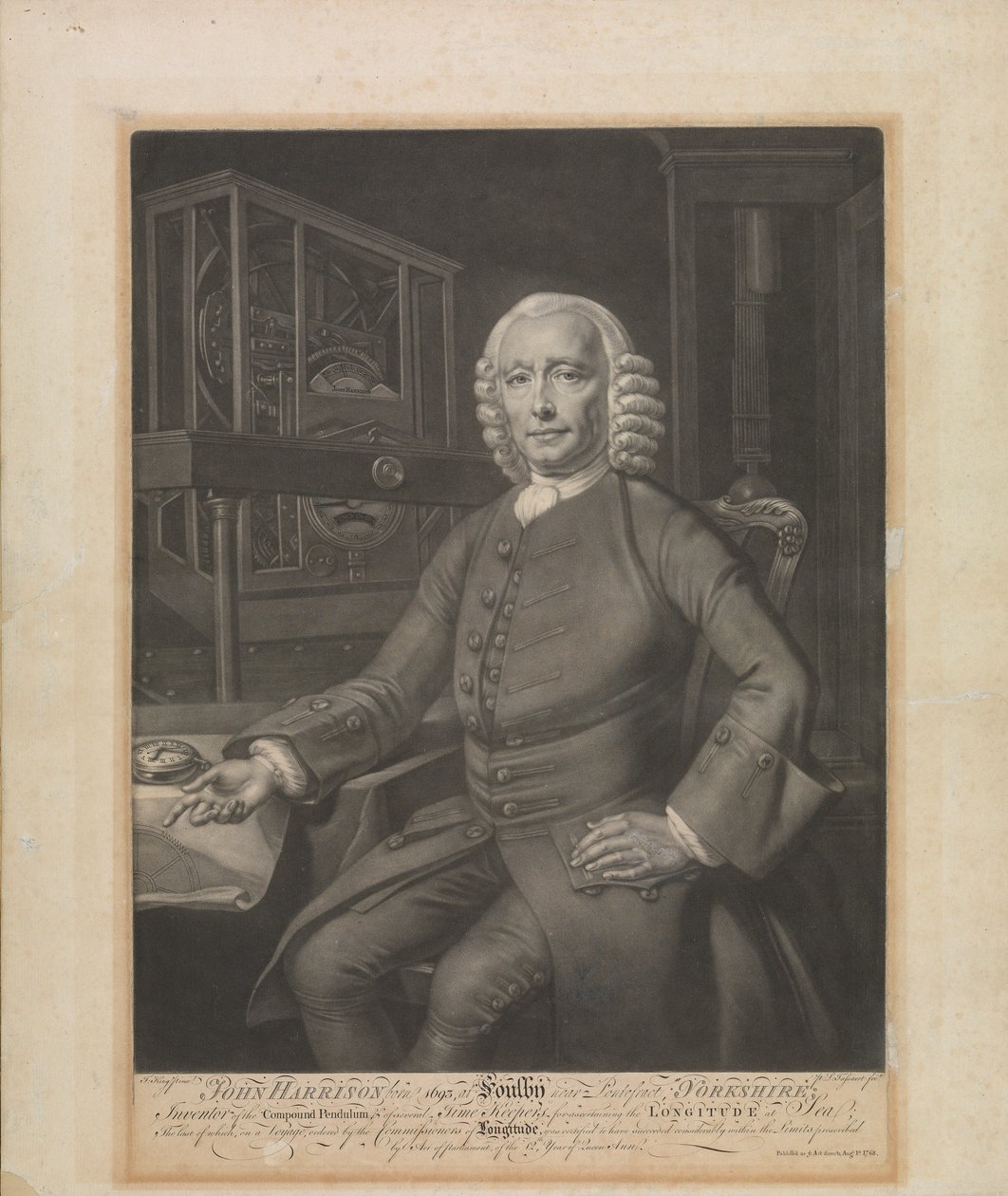 John Harrison... Bileşik Sarkacın ve Birkaç Zaman Tutucunun Mucidi by Philippe Joseph Tassaert