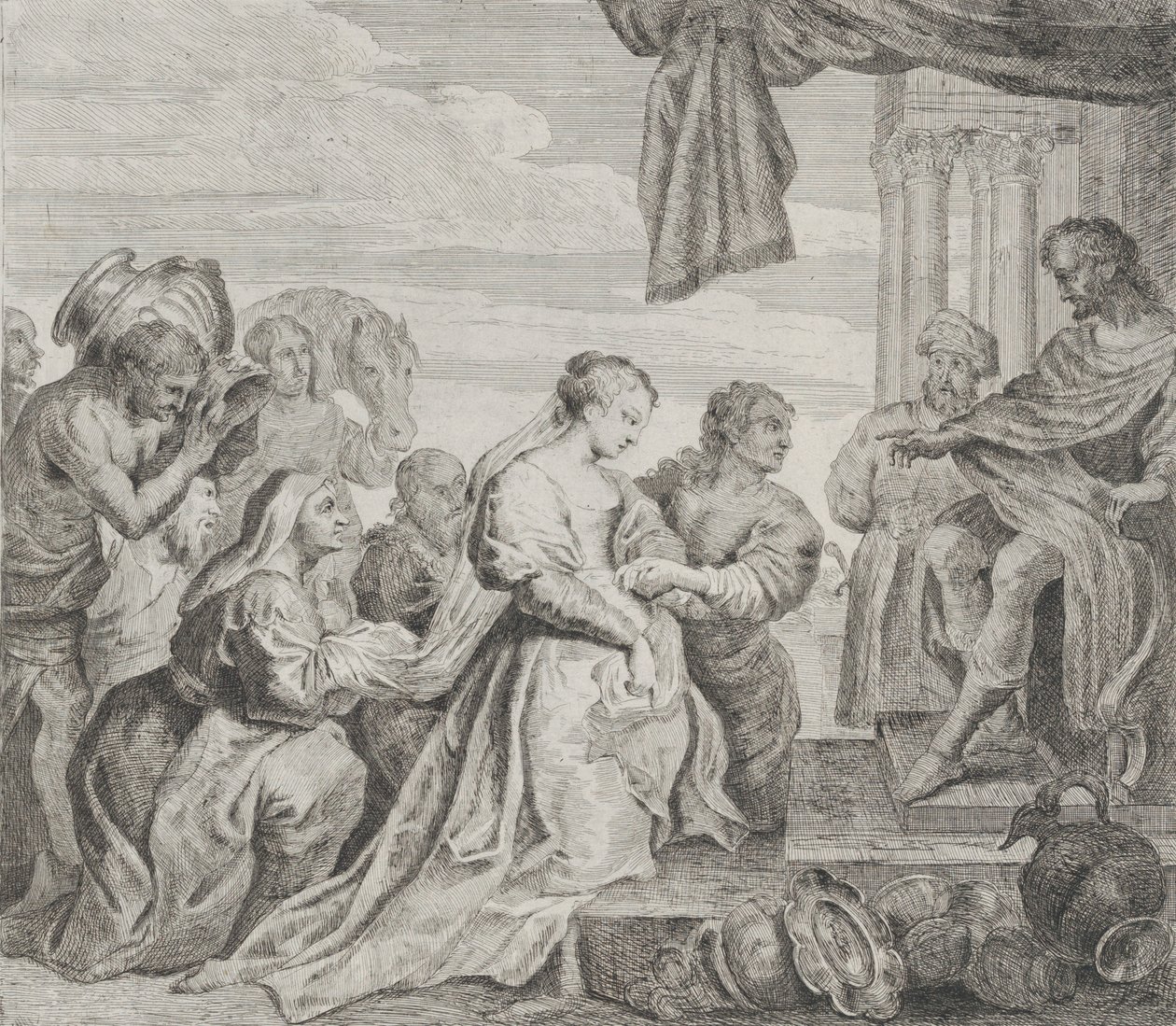 Süleyman ve Saba Kraliçesi, 1784. by Philippe Lambert Joseph Spruyt