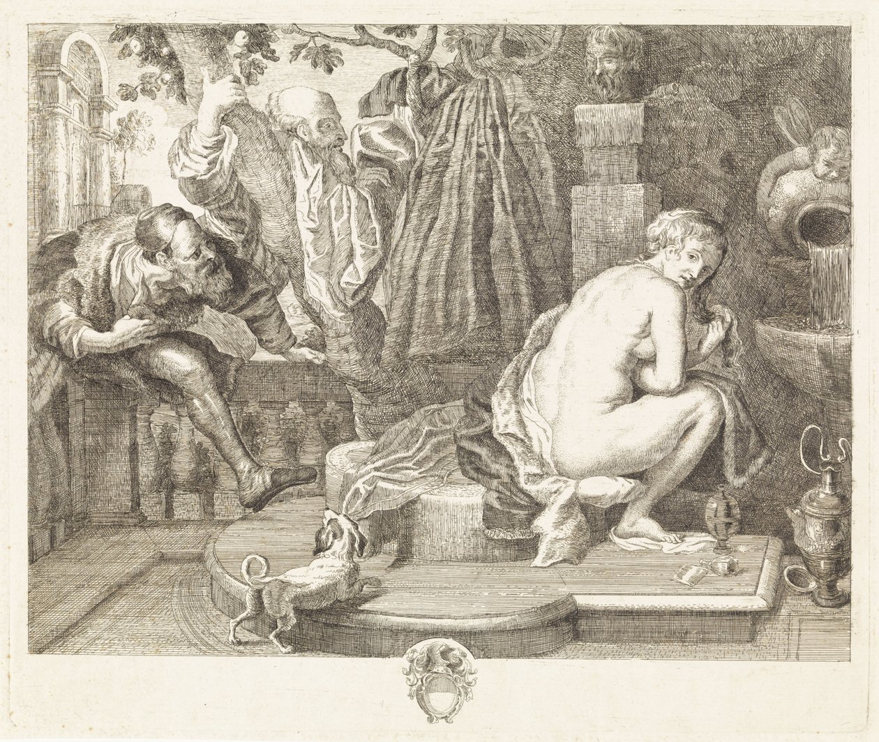 Susanna ve Yaşlılar by Philippe Lambert Joseph Spruyt