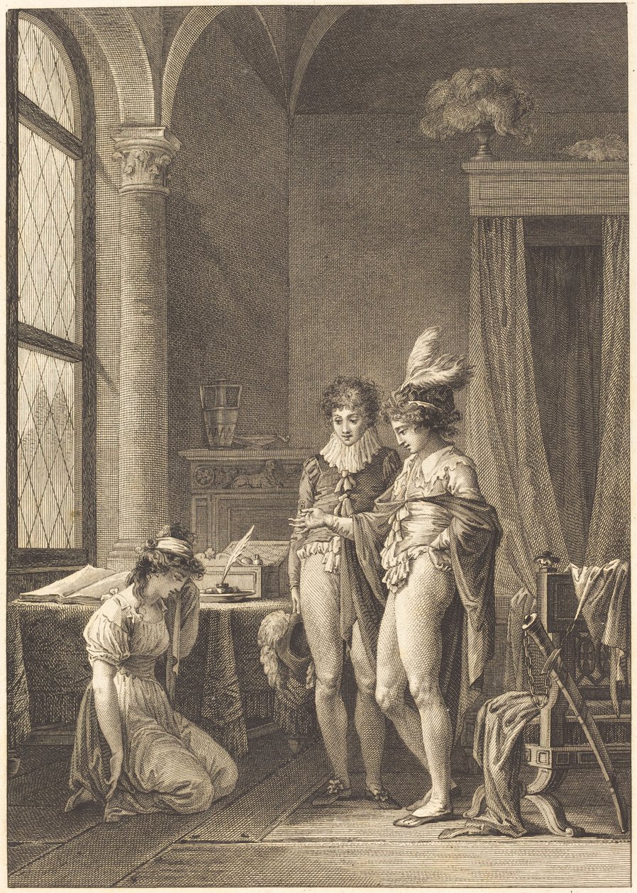 Mona Lisa: Affetmek by Philippe Triere after Jean Baptiste Mallet