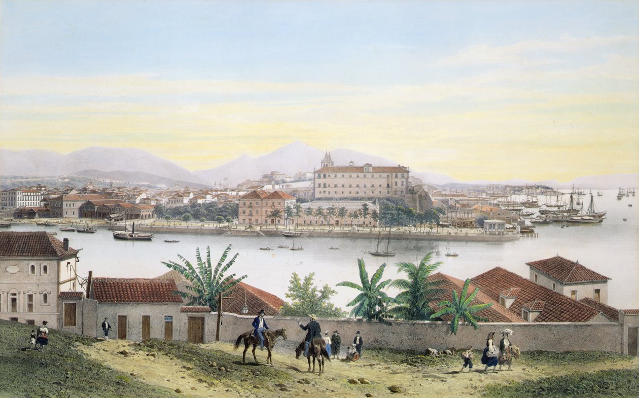 Rio de Janeiro (lito rengi) by Philippe and Ciceri Eugene Benoist