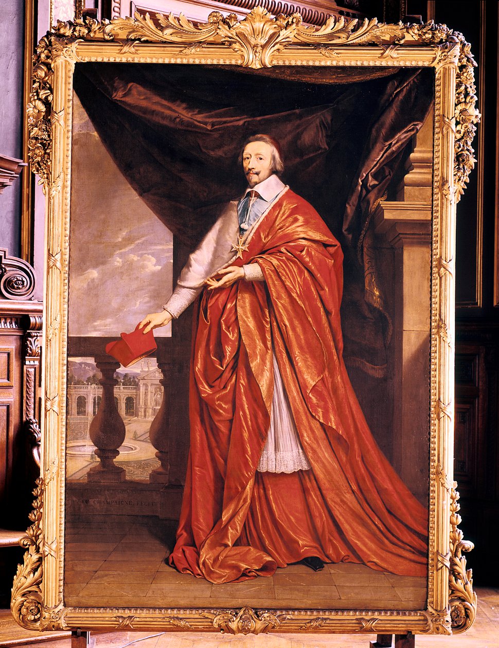 Kardinal Richelieu, Fransız başrahip ve devlet adamı, 1640 by Philippe de Champaigne
