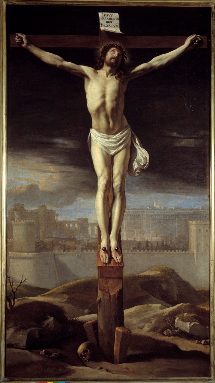 İsa çarmıhta. Philippe De Champaigne (1602-1674) Ec. Alev. by Philippe de Champaigne