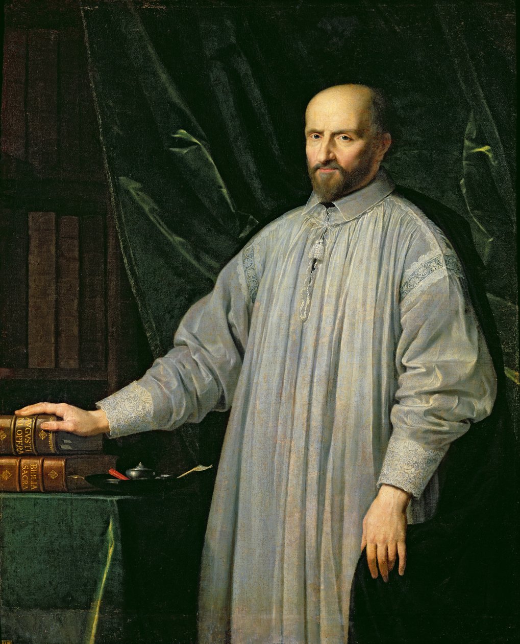 Jean Duvergier de Hauranne (1581-1643) Saint-Cyran Başrahibi, c.1646-48 by Philippe de Champaigne