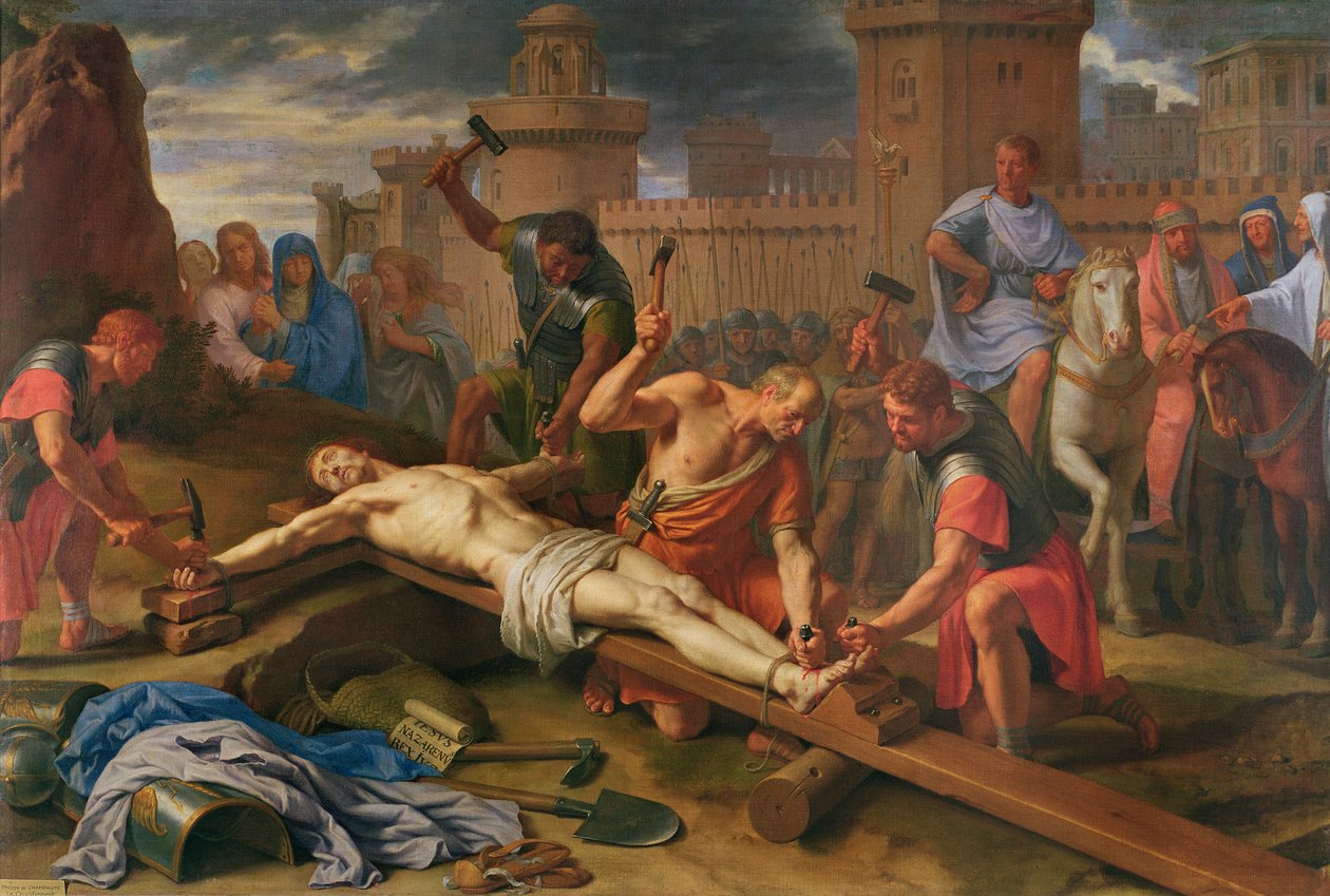 Çarmıha Gerilme (tuval üzerine yağlı boya) by Philippe de Champaigne