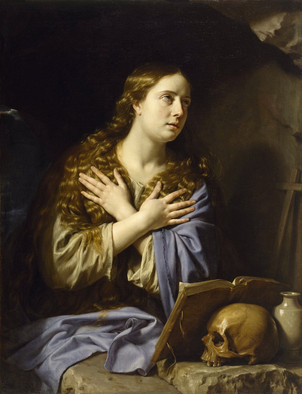 The Repentant Magdalen - Champaigne, Philippe, de (1602-1674) - 1648 - Tuval üzerine yağlı boya - 115,9x88,9 - Güzel Sanatlar Müzesi, Houston by Philippe de Champaigne