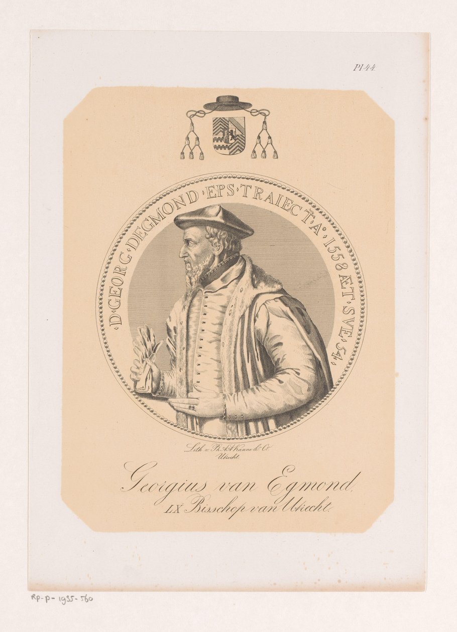 George van Egmont'un portresi by Philippus Anthonius Alexander Kanne (attributed to)