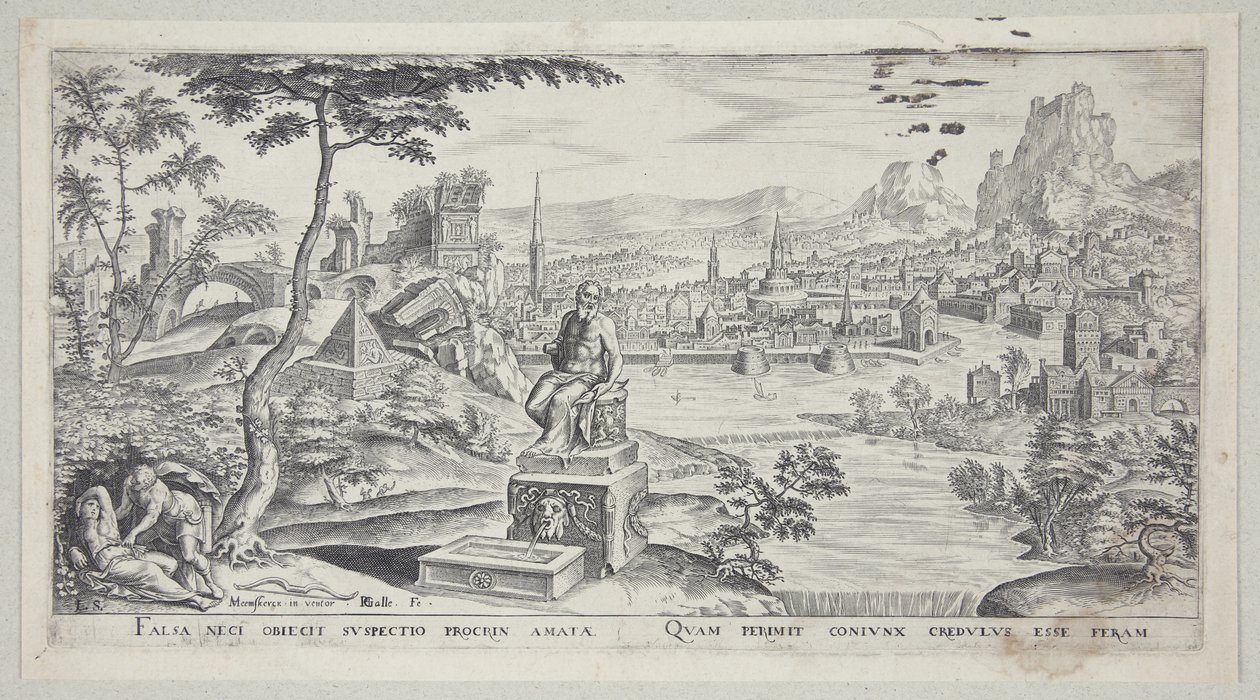 Cephalus ve Procris by Philips Galle