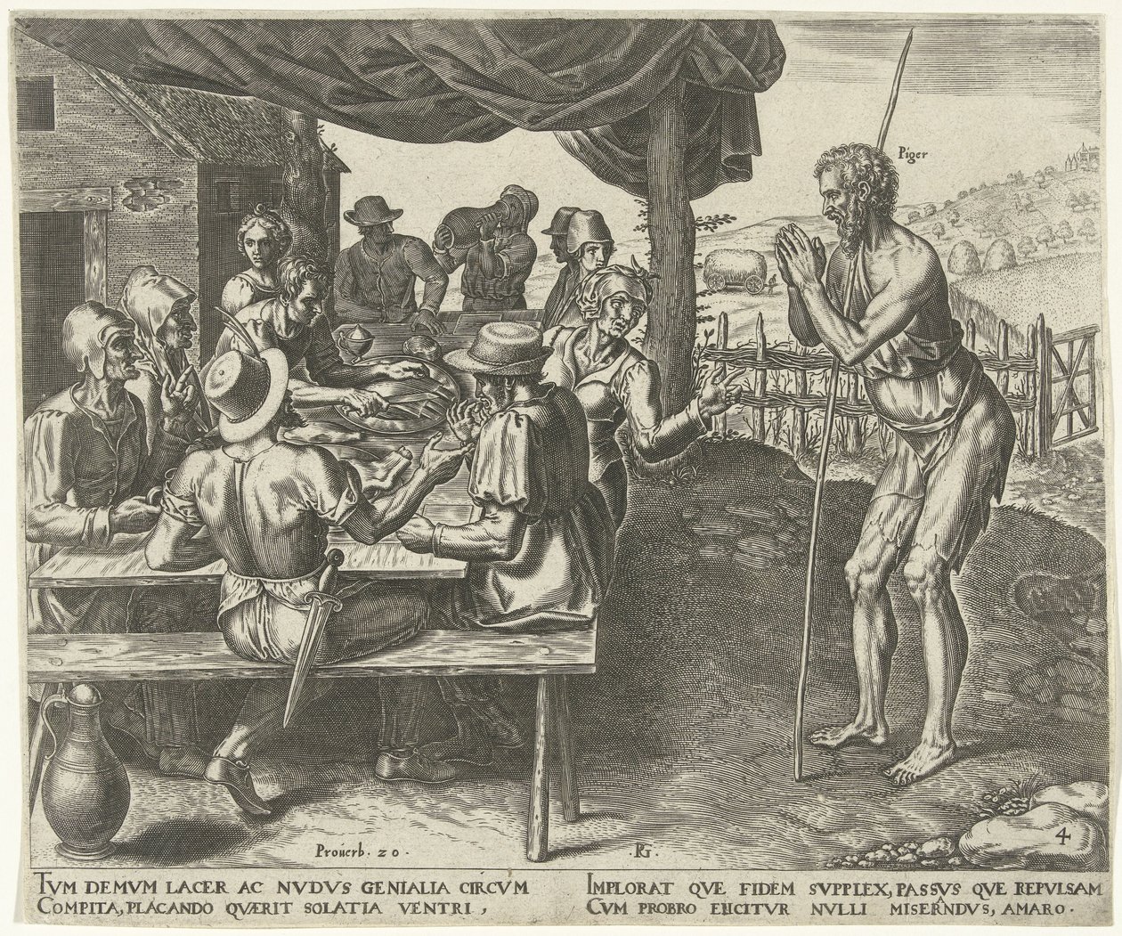 Tembel hayvanın hasattan sonra yemesine izin verilmez. Tembelliğin Öyküsü (dizi adı) by Philips Galle
