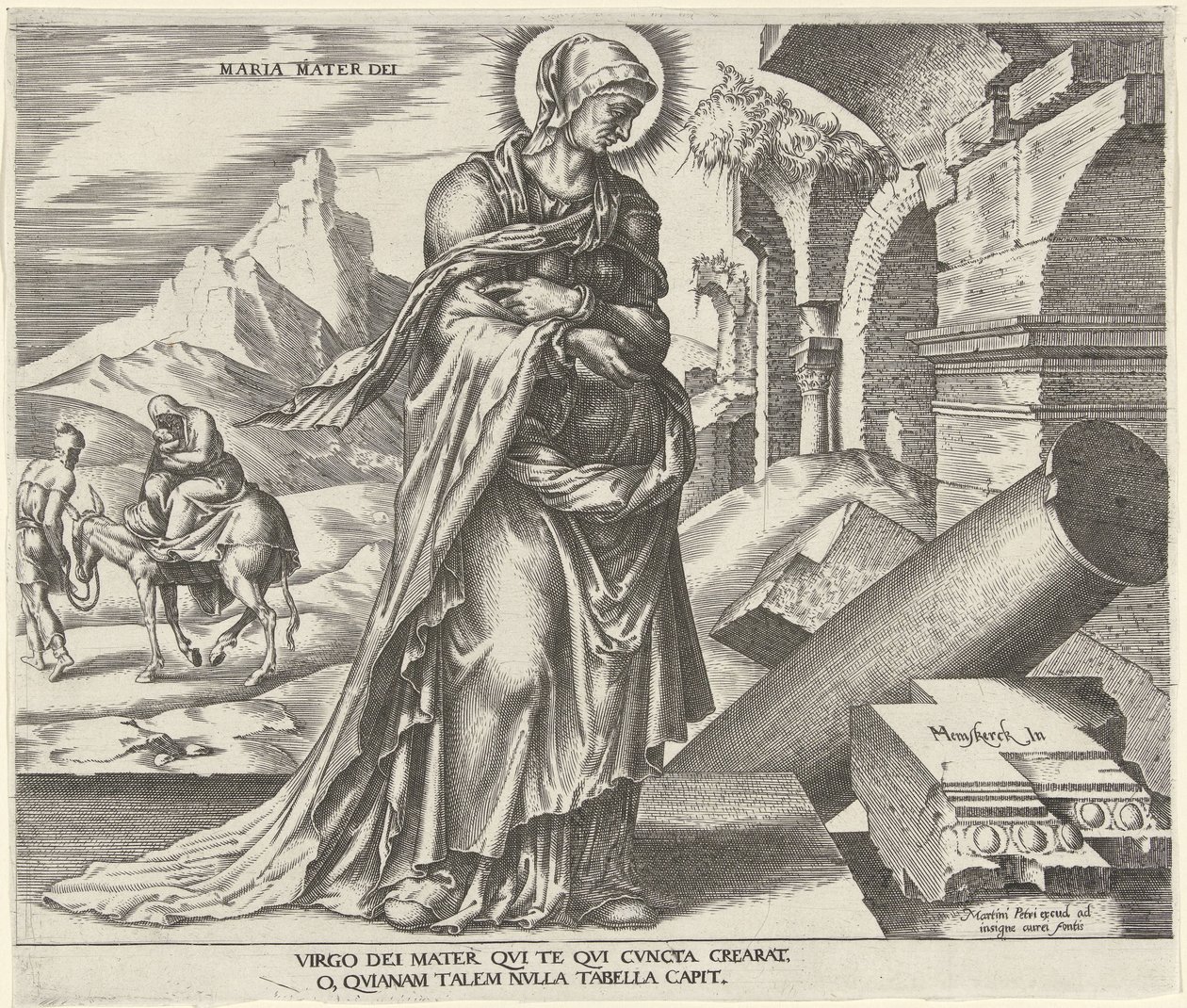 Maria Maria Mater Dei (nesne üzerindeki başlık) Eski ve Yeni Ahit