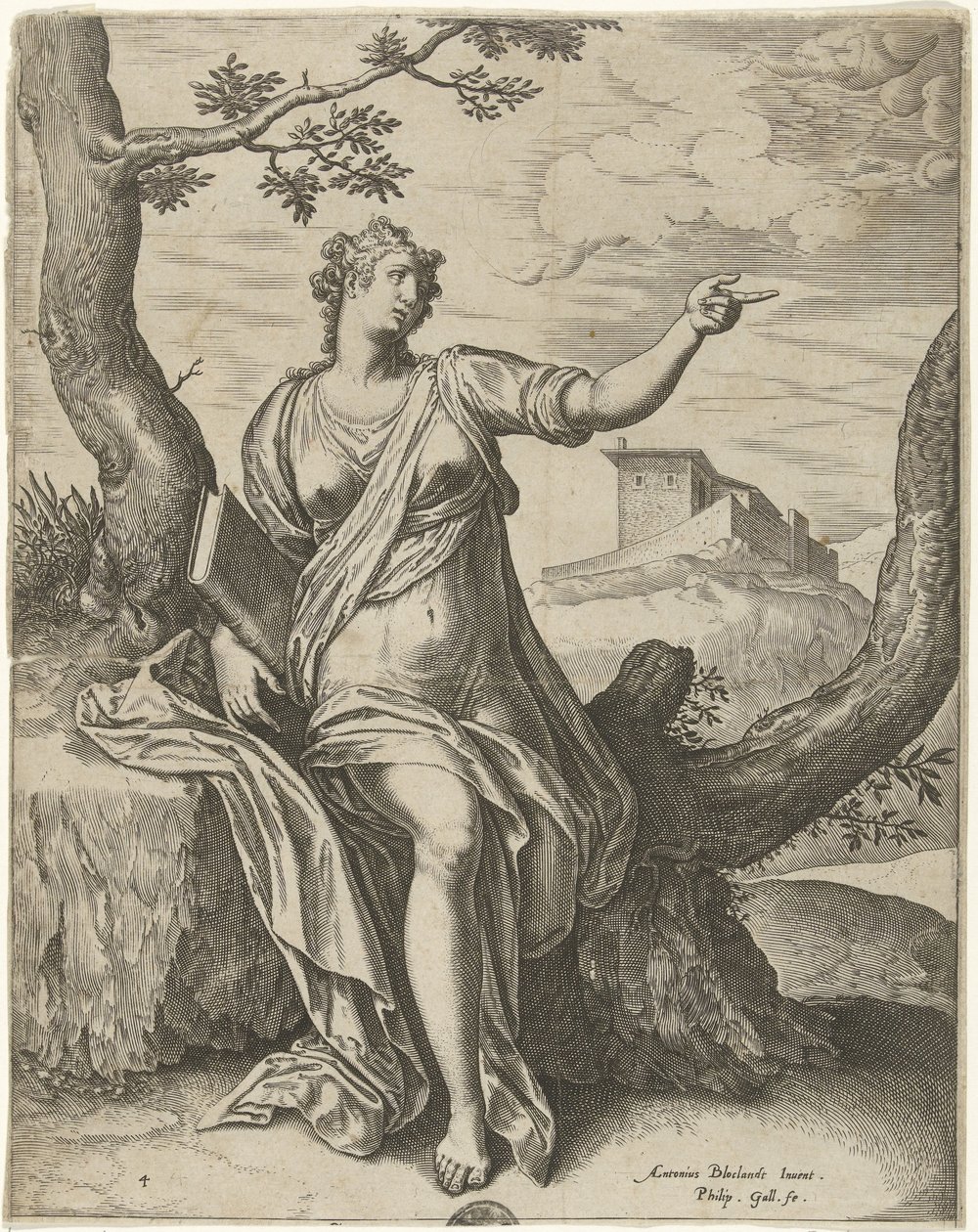 Sybil van Cumae Sibillen (dizi adı) by Philips Galle