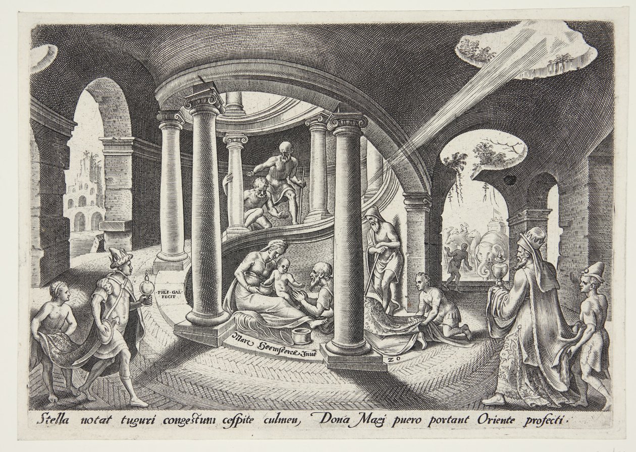 Magi hayranlığı by Philips Galle