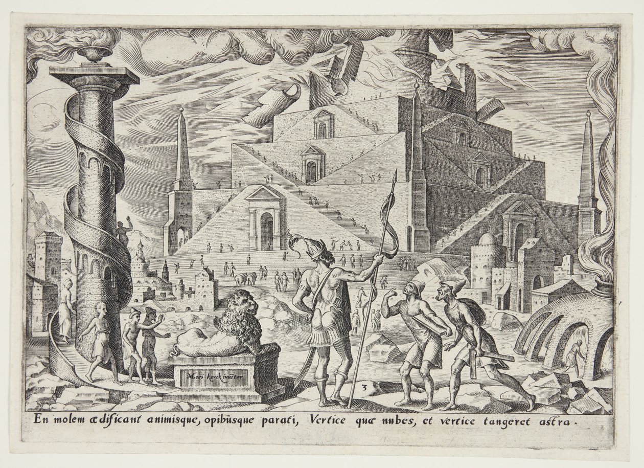 Babil kulesi by Philips Galle