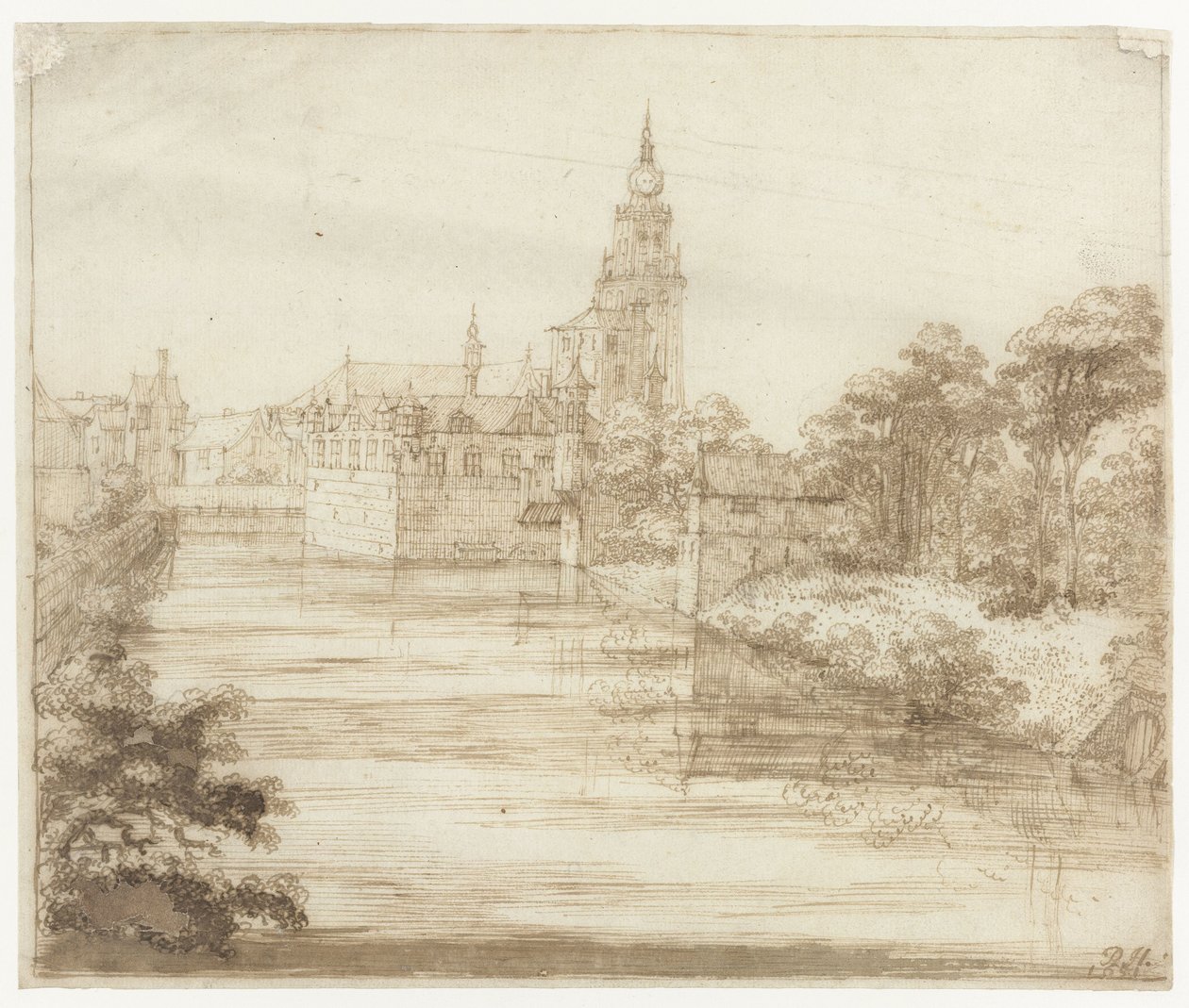 Breda'nın görünümü by Philips Huygens