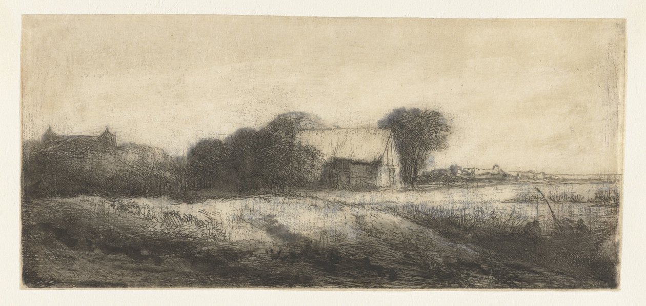 Bir teknede bir fenerle manzara by Philips Koninck (attributed to)