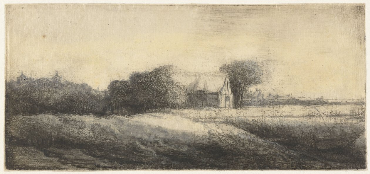 Bir teknede bir fenerle manzara by Philips Koninck (attributed to)