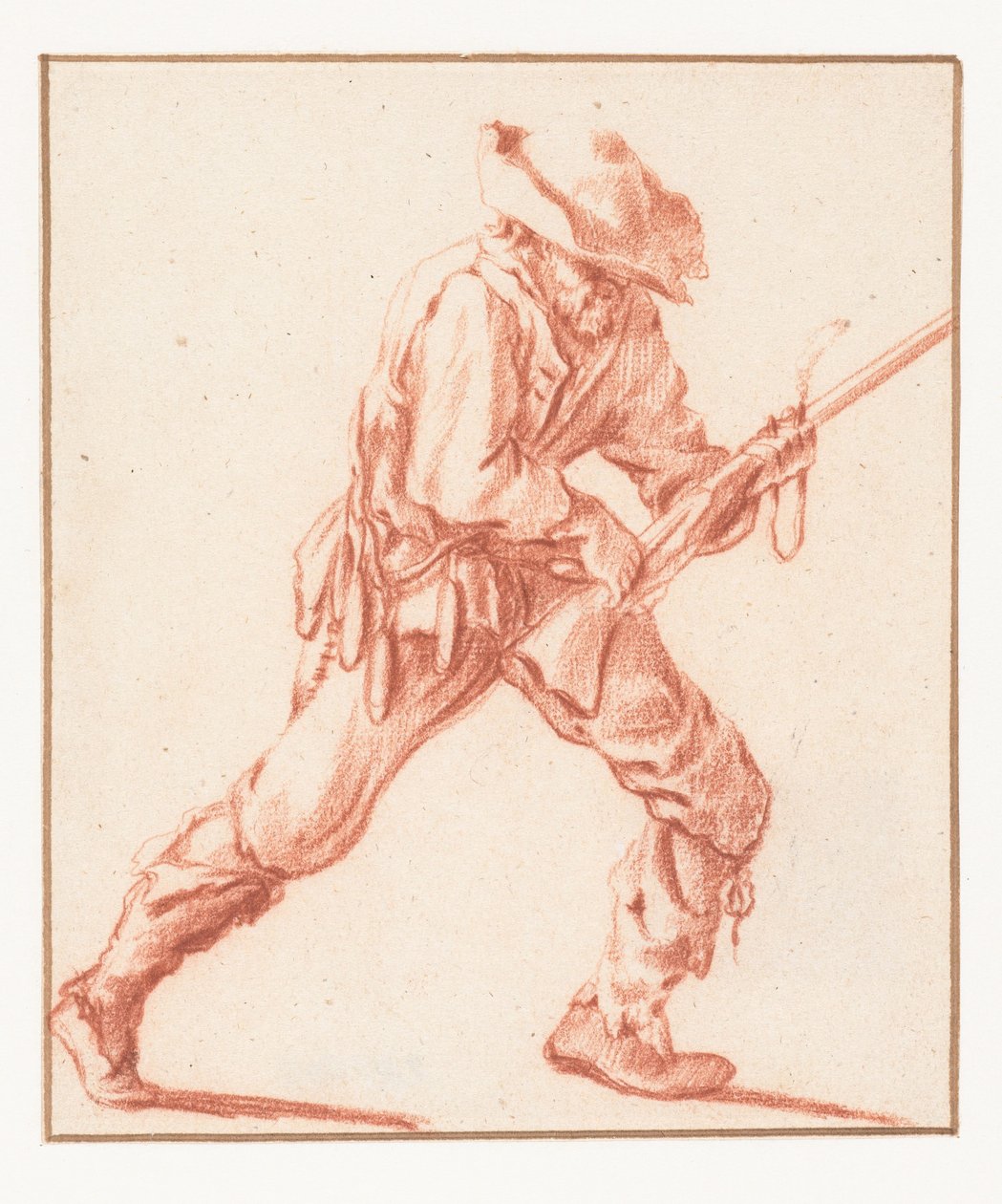 Tüfek yükleyen adam by Philips Wouwerman (copy after)