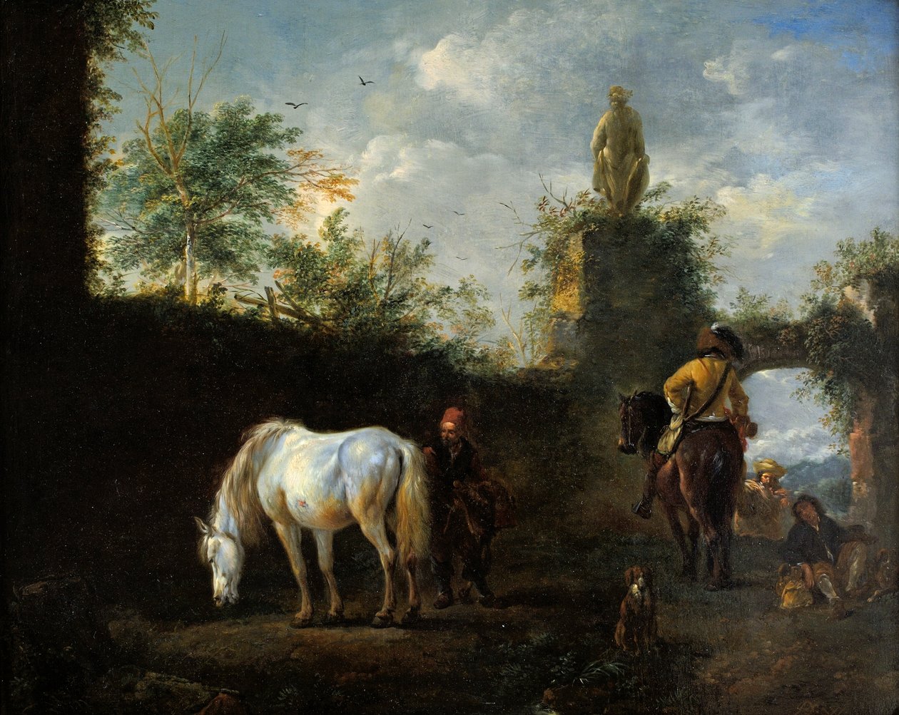Bir Hawking Partisi, c.1665 by Philips Wouwerman