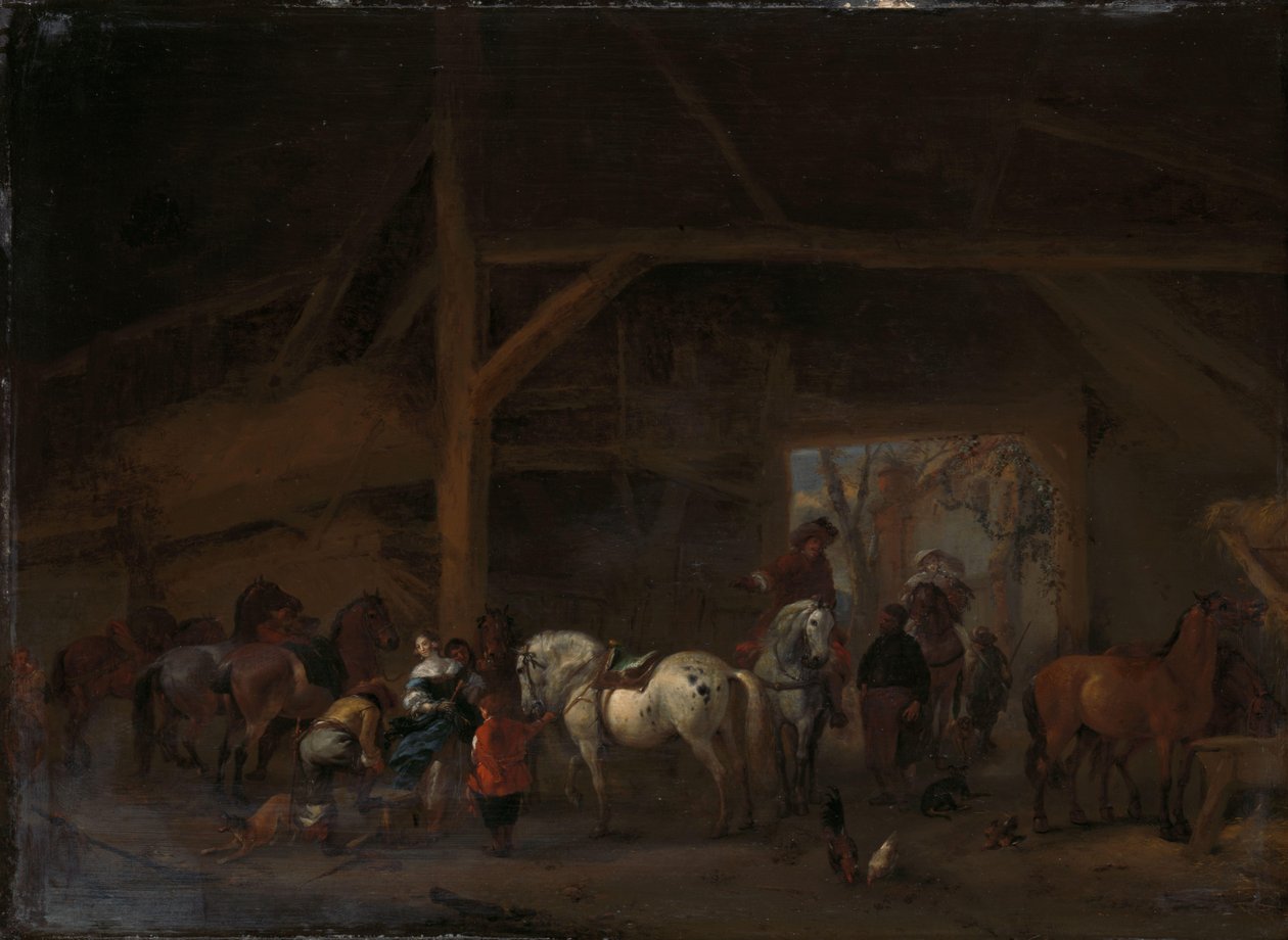 bir Ahır by Philips Wouwerman