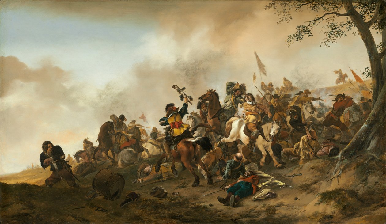 Savaş Sahnesi, c. 16451646. by Philips Wouwerman