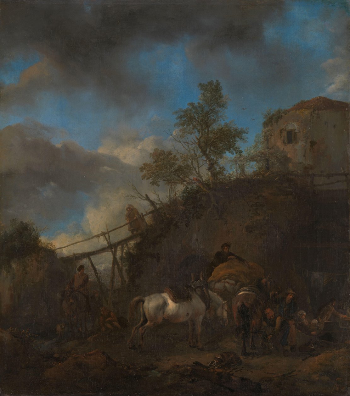 Atı nallayan demirci by Philips Wouwerman