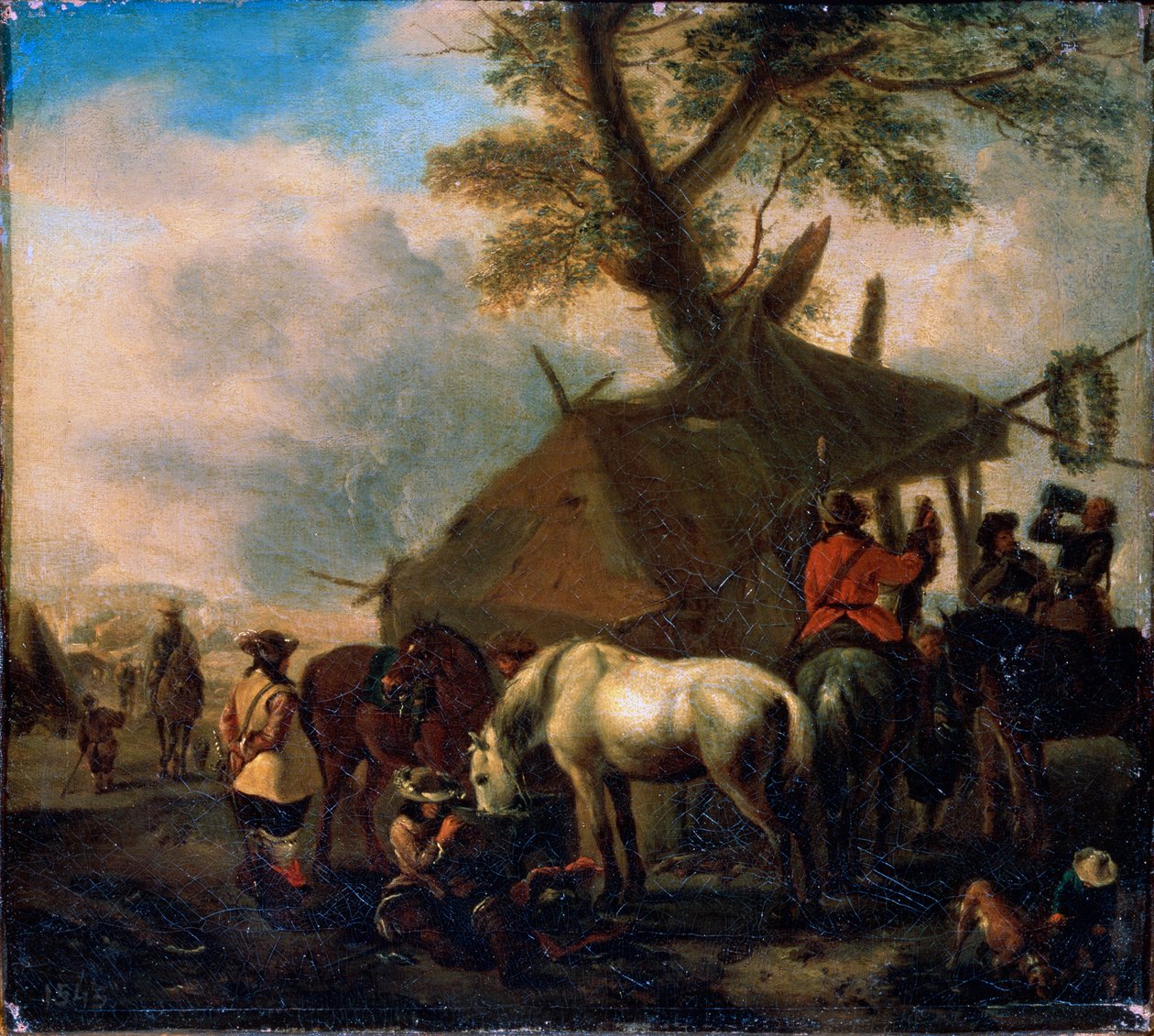 Sulama Yeri, 17. yüzyıl. by Philips Wouwerman