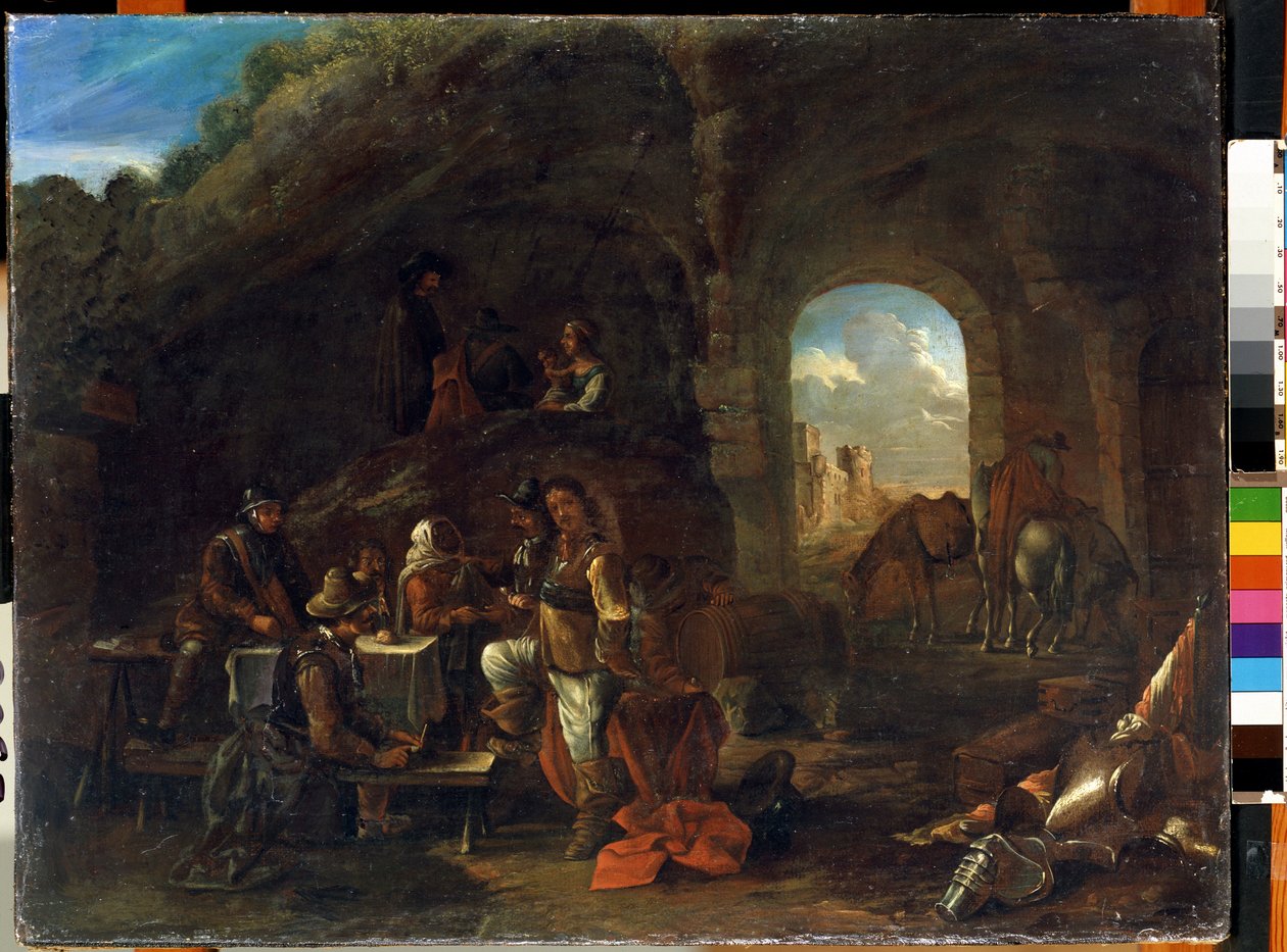 Taverna sahnesi. Philips Wouwerman