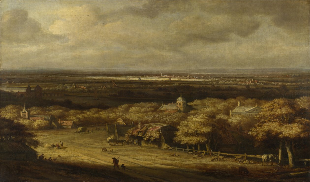 Kapsamlı Bir Manzara, c. 1670 by Philips de Koninck