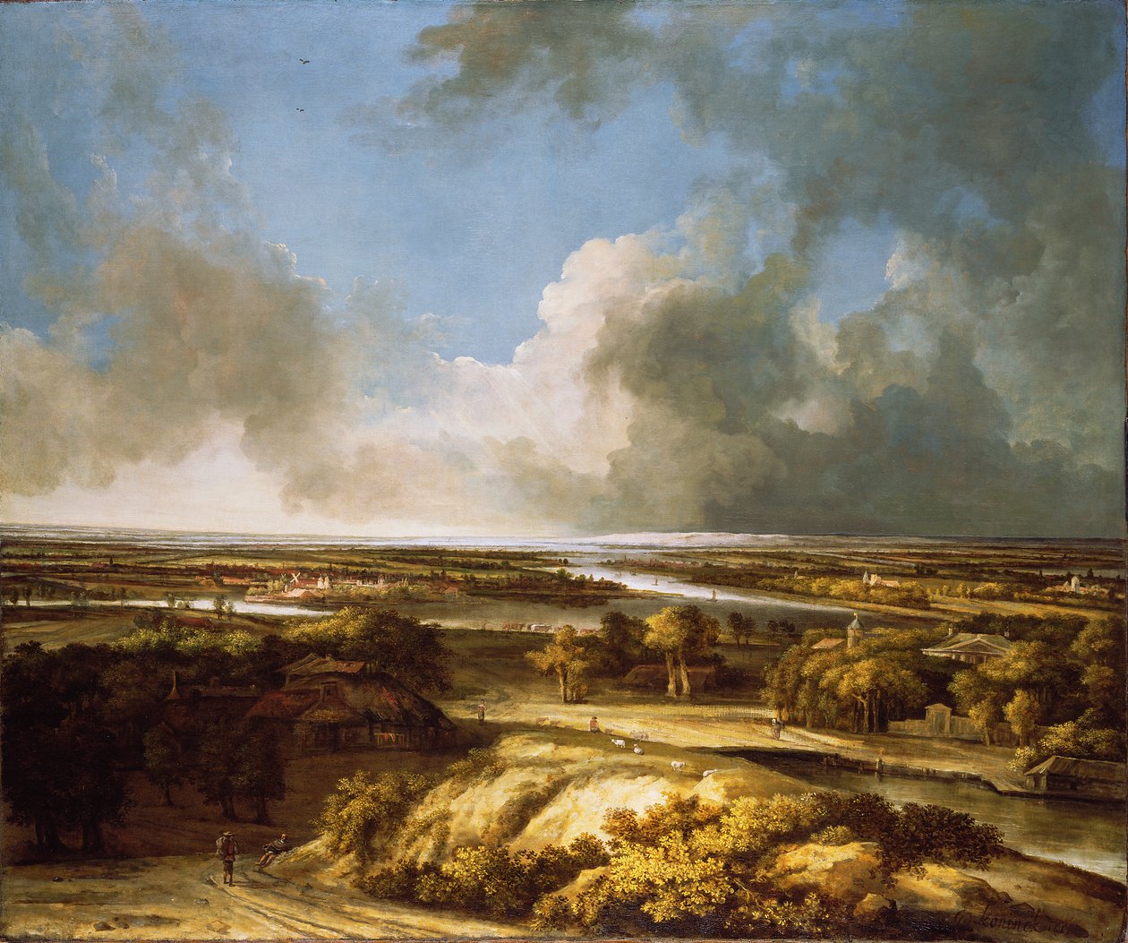 Panoramik Manzara, 1665 by Phillips de Koninck