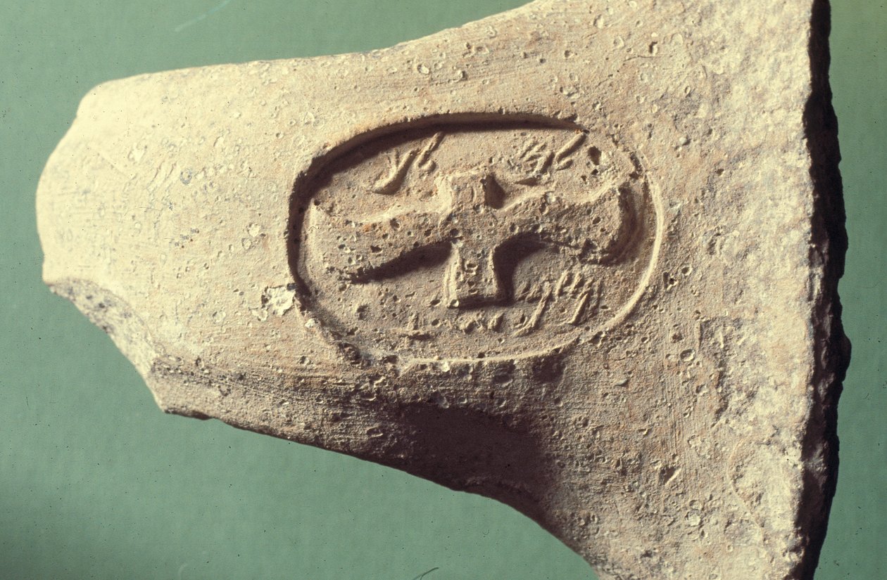 Kavanoz sapı, MÖ 8-7. yy (kil) by Phoenician