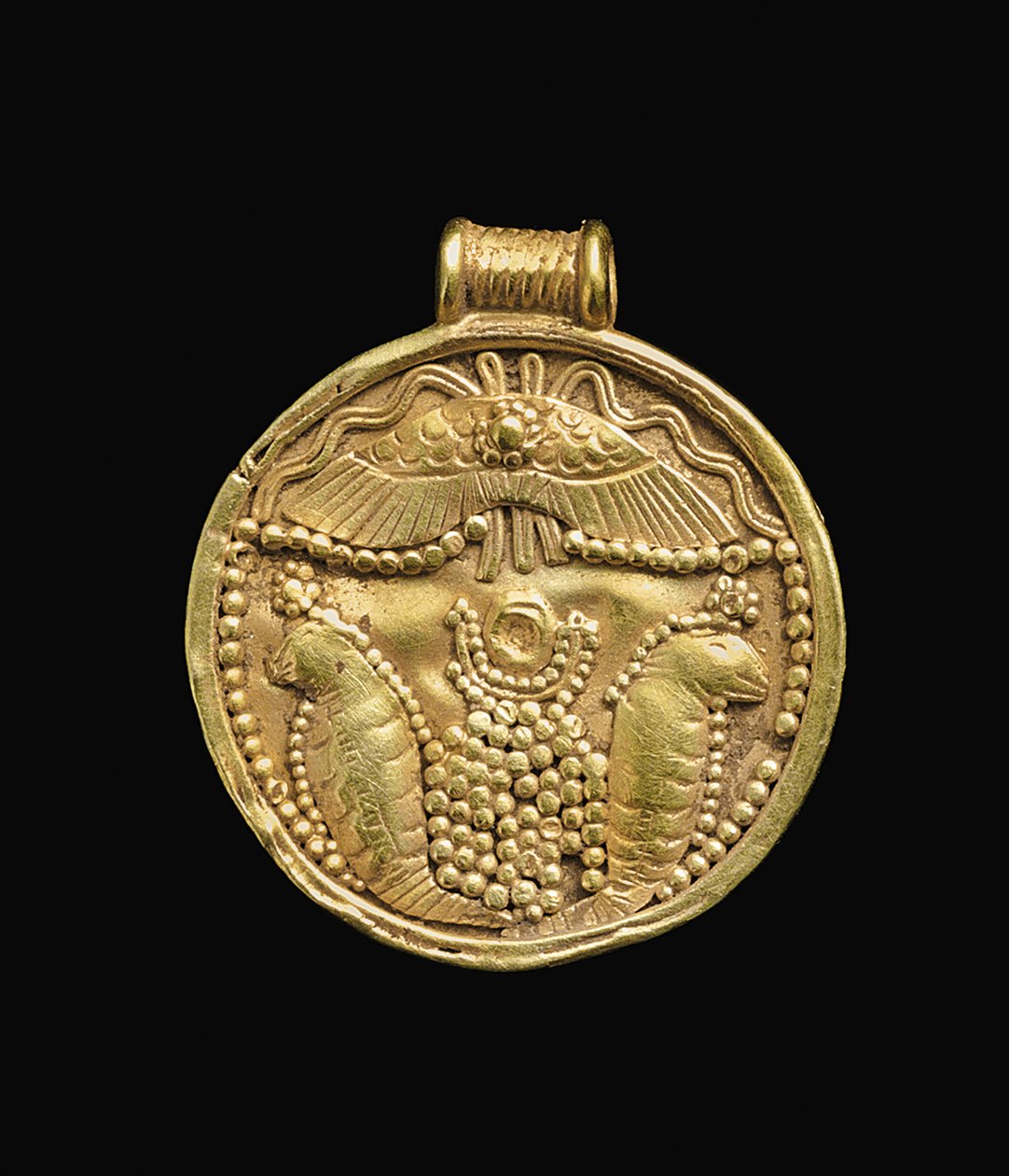 Kartaca kolye ucu, yaklaşık MÖ 7. - 6. yy (altın) by Phoenician Phoenician