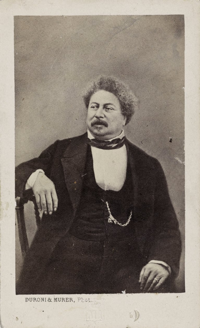 Yazar Alexandre Dumas babası 1802-1870, 1870. by Photo studio Duroni and Murer.