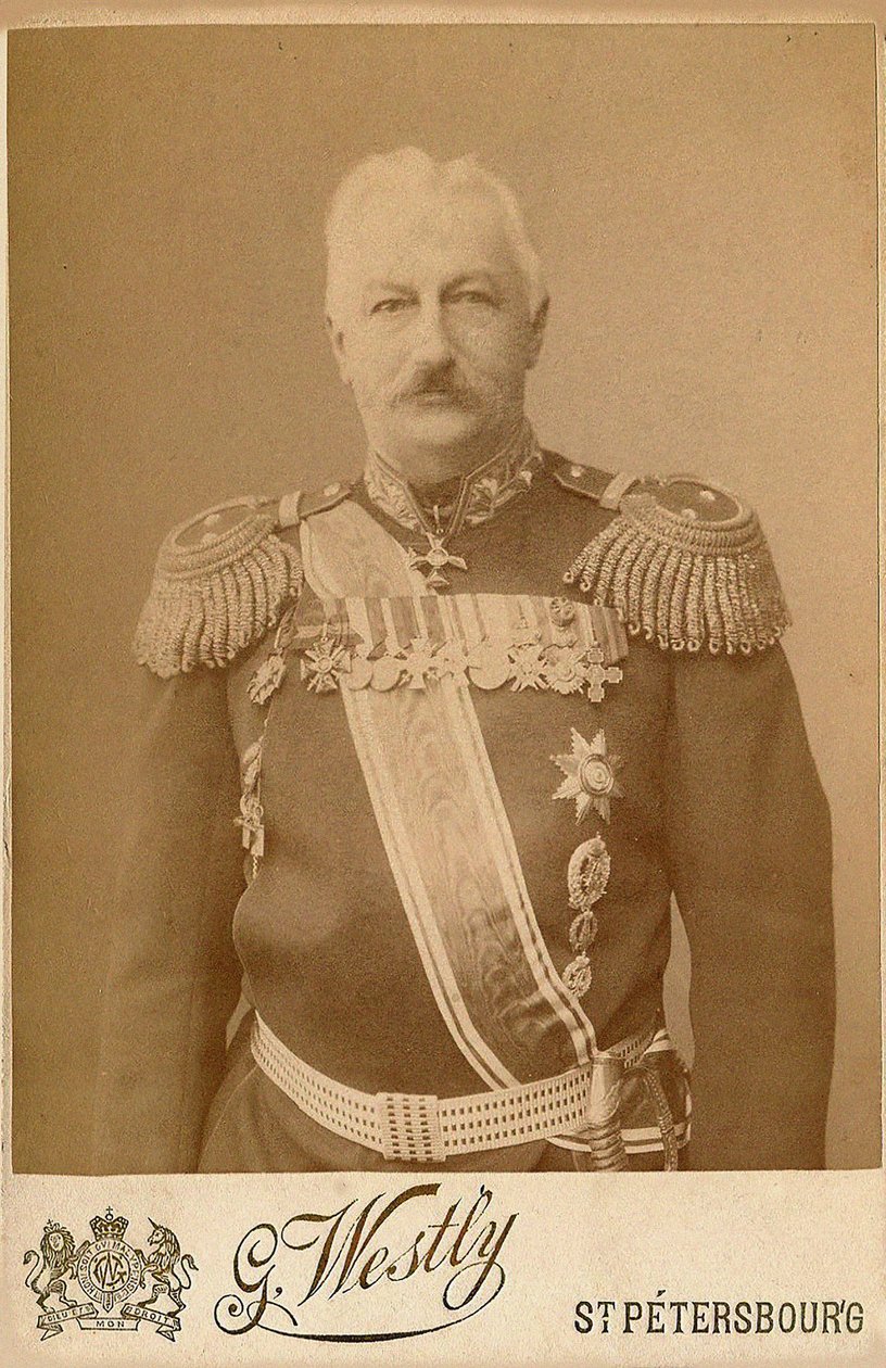 General Konstantin Pavloviç Prezhbiano 1840-1905. by Photo studio E. Westly and Co.