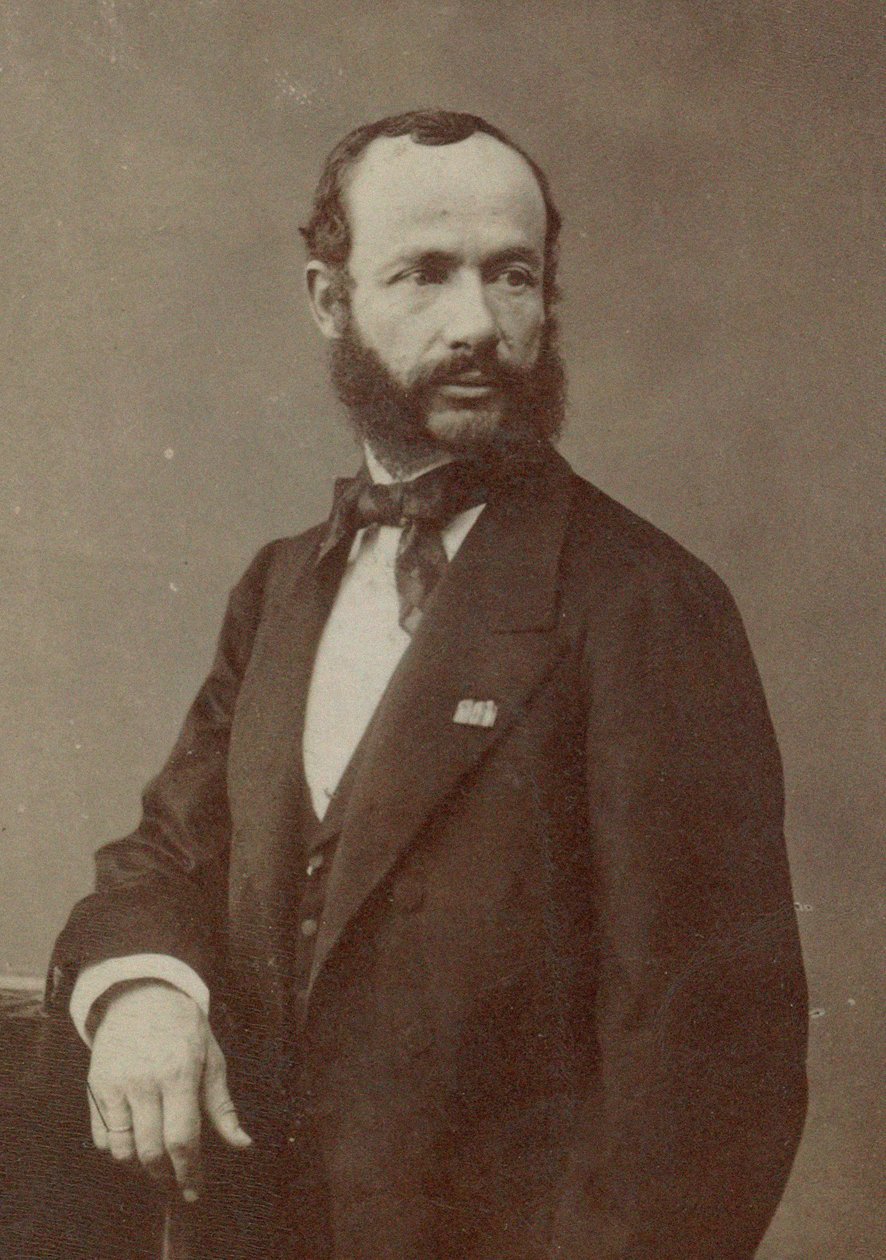 Kemancı ve besteci Henri Vieuxtemps'in portresi 1820-1881, 1870'ler. by Photo studio Nadar.