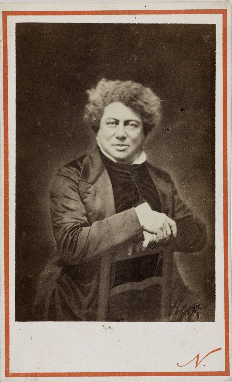 Yazar Alexandre Dumas babası 1802-1870, 1870. by Photo studio Nadar.