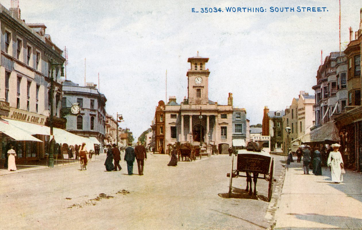 South Street, Worthing, Sussex, 1900