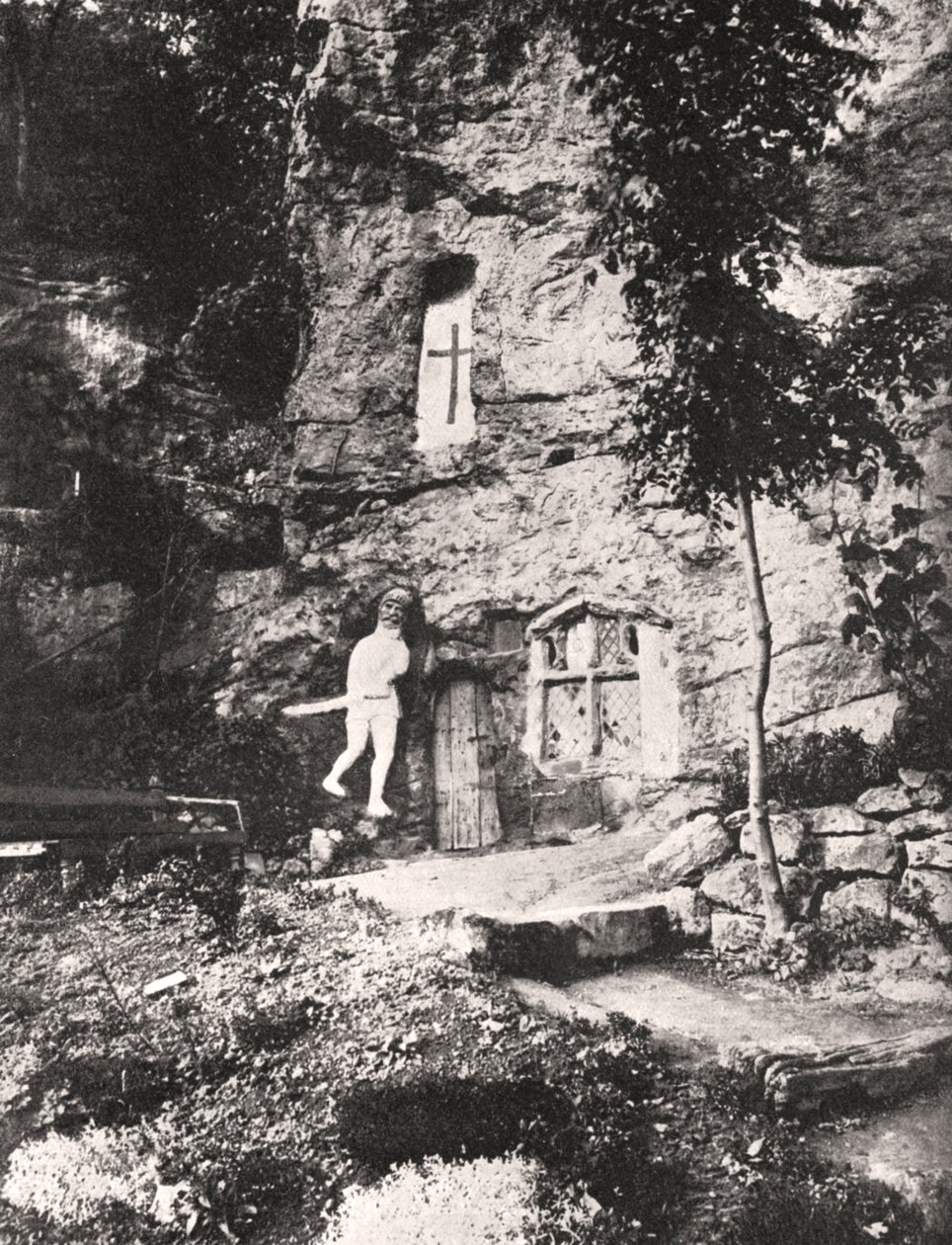 St.Roberts Şapeli, Knaresborough, 1924-1926. by Photochrom Co Ltd of London