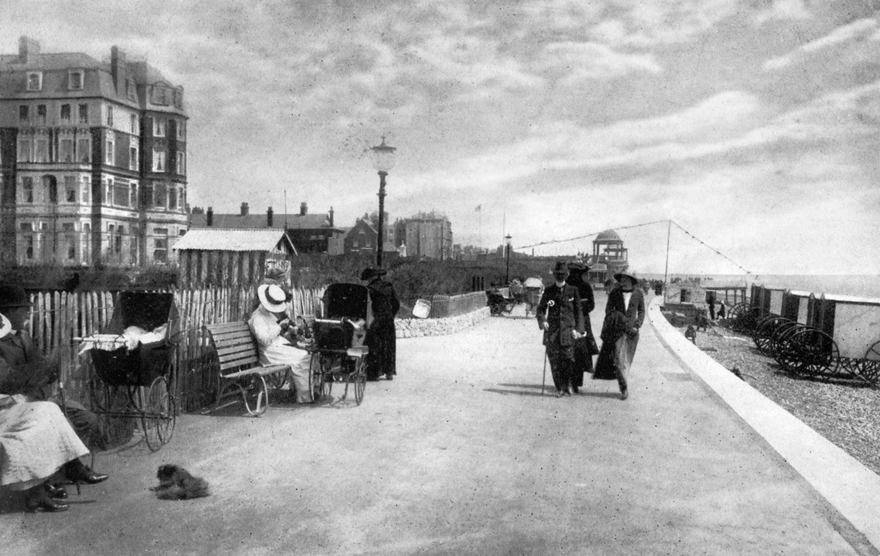 Geçit Töreni, Bexhill-on-Sea, Doğu Sussex, 20. yüzyılın başlarında. by Photochrom Co Ltd of London