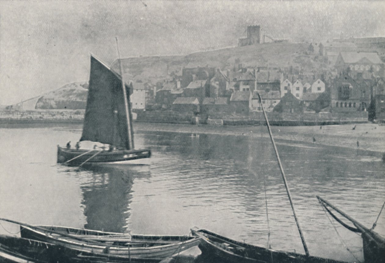 Whitby Limanı, 1910 by Photochrom Co Ltd of London