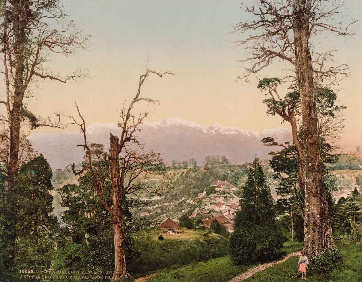 Darjeeling. Kinchinjunga ve Beechwood Park
