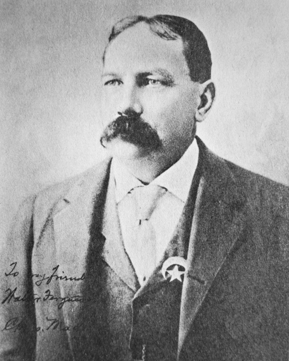 Chris Madsen (1851-1944) (s/b fotoğraf) by Photographer American