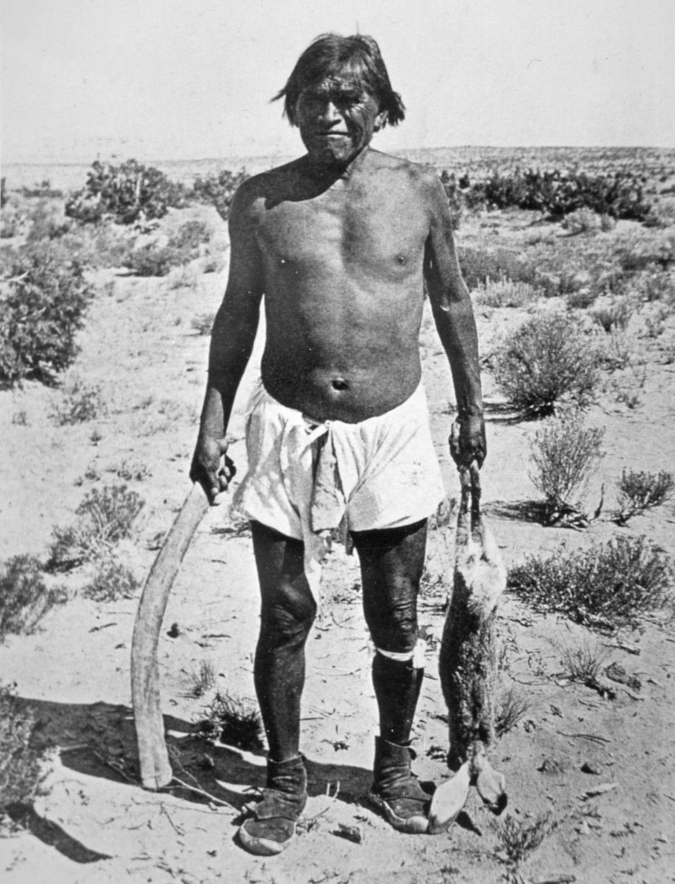 Hopi Avcısı (s/b fotoğraf) by Photographer American