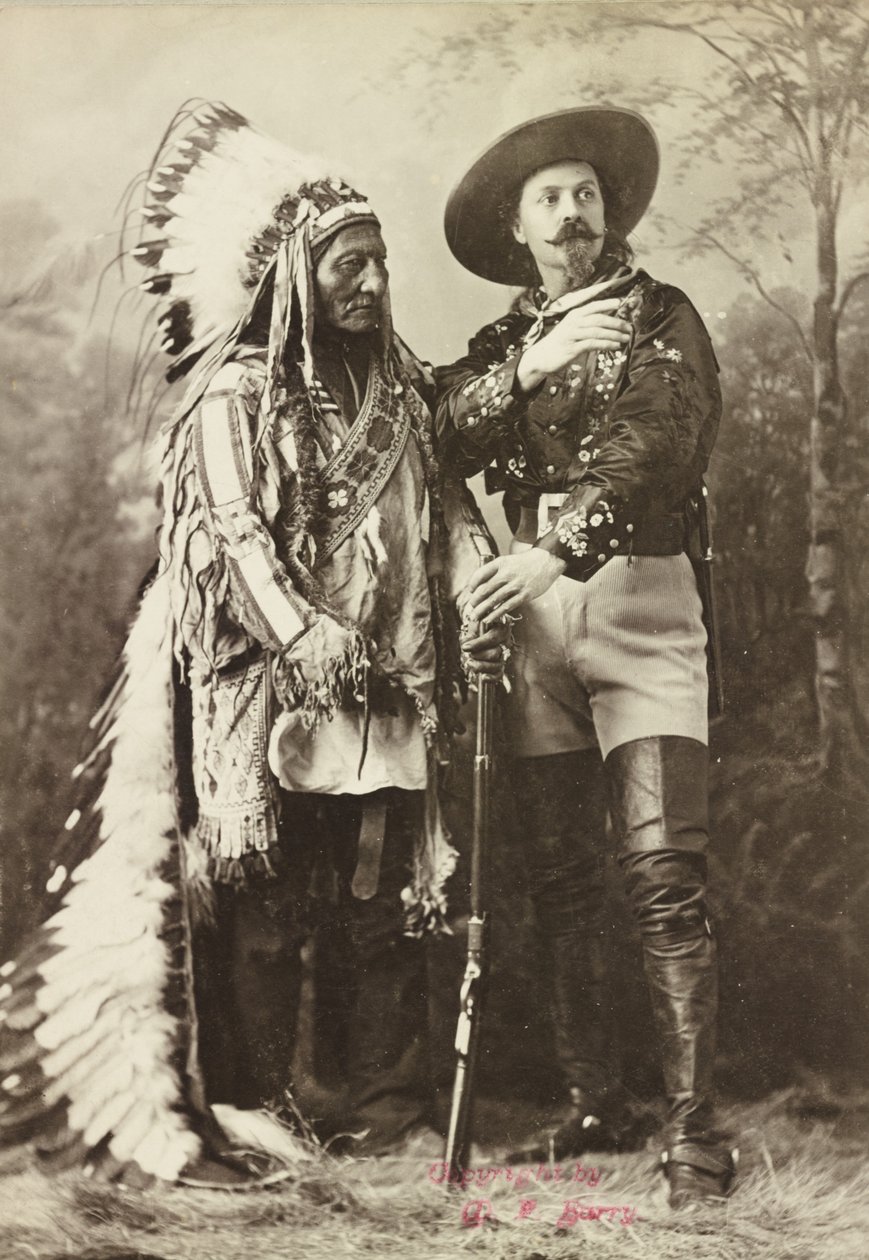 Oturan Boğa ve Buffalo Bill by Photographer Canadian