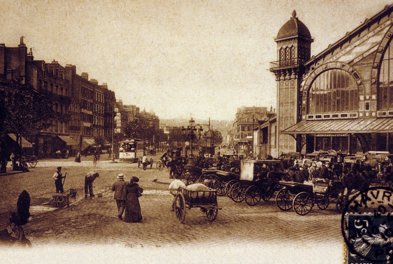 Le Havre, Normandiya, yak. 1900 (s/b fotoğraf) by Photographer French