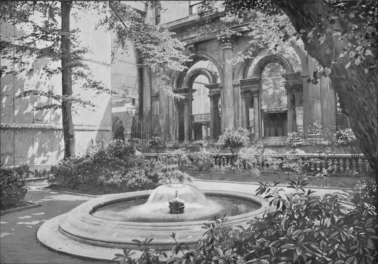 İngiltere Bankası Çeşmesi, Londra Şehri, c1910 1911 by Pictorial Agency