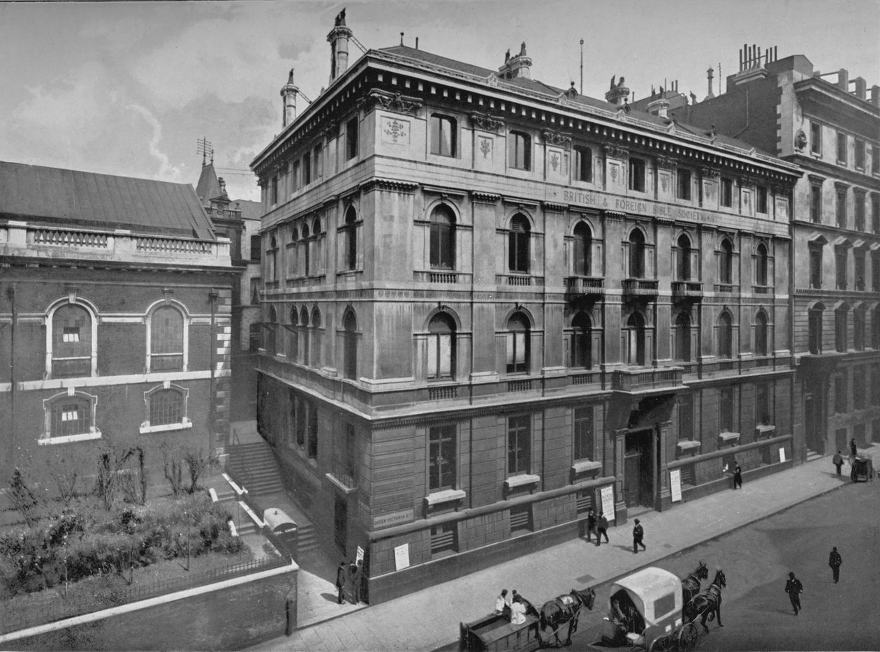 İngiliz ve Yabancı İncil Cemiyeti Evi, Londra Şehri, c1890 1911 by Pictorial Agency