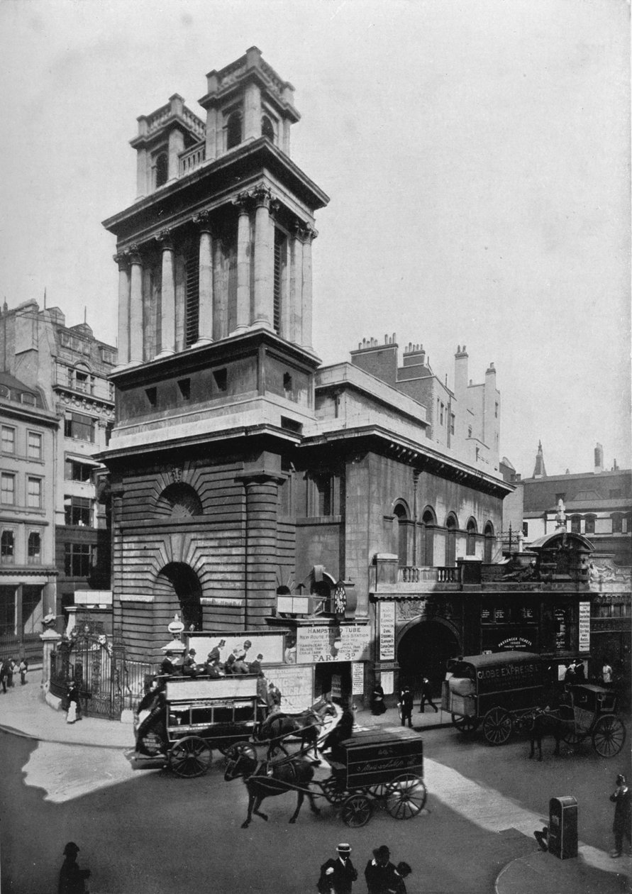 St Mary Woolnoth Kilisesi, Londra Şehri, c1910 1911 by Pictorial Agency