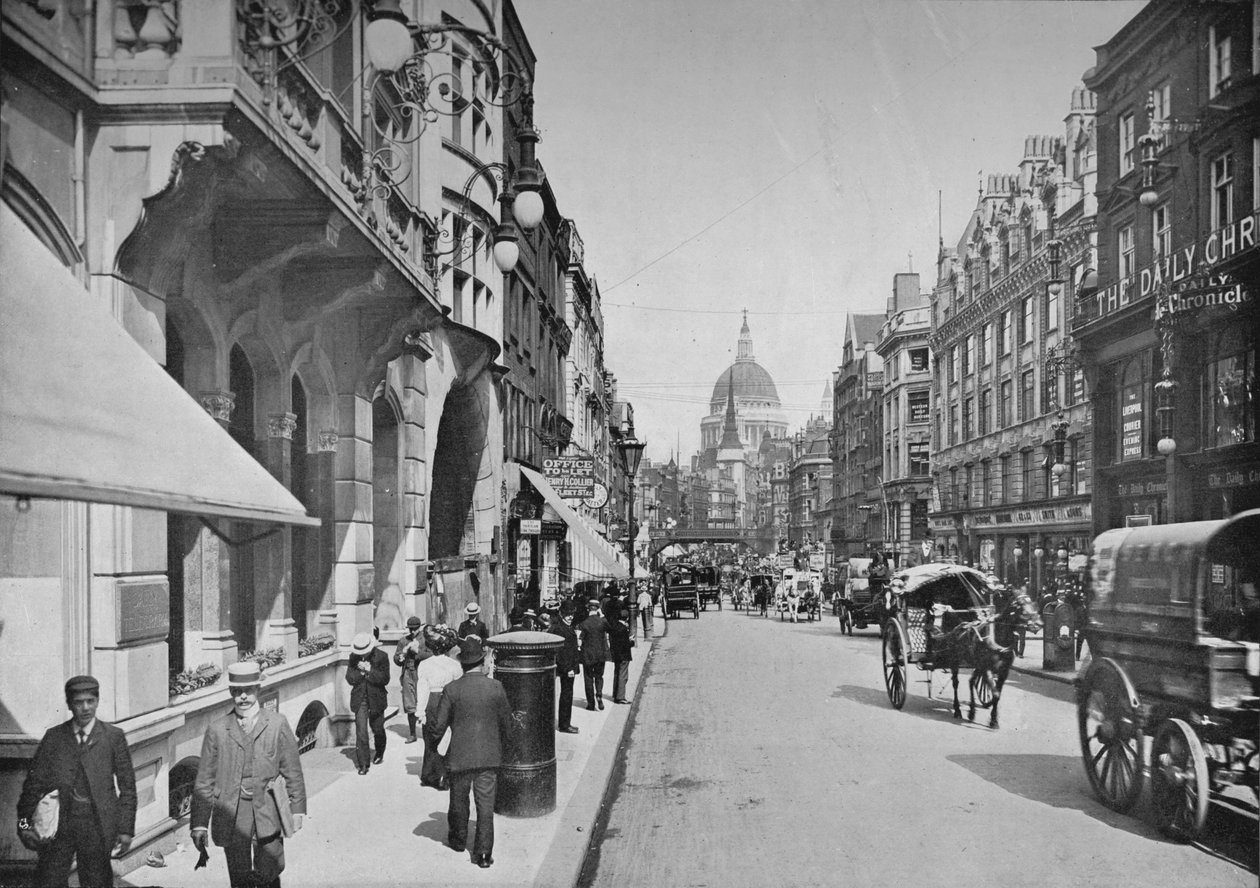 Fleet Street, Londra Şehri, c1900 1911 by Pictorial Agency
