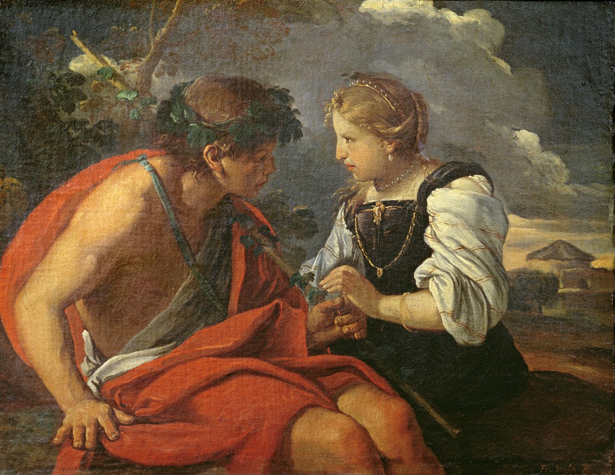 Bacchus ve Ariadne by Pier Francesco Mola