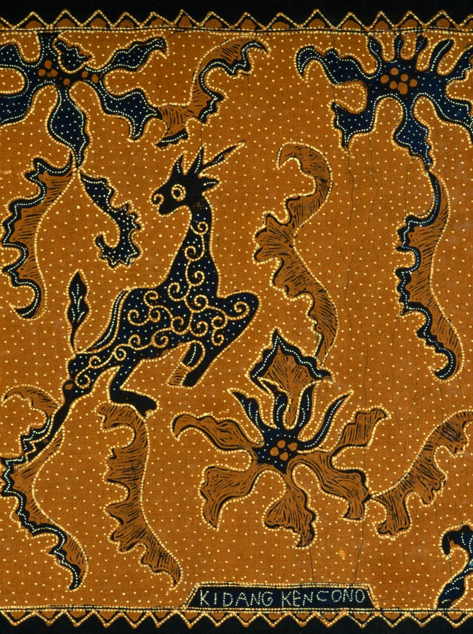 Geleneksel tasarımlı Batik, Java, Endonezya, detay by Blaise Nicolas Le Sueur